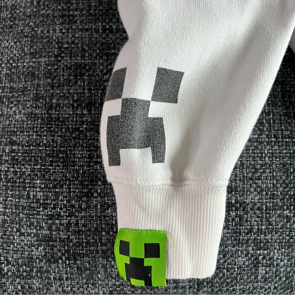 Zara X Minecraft Boys Hooded Sweater Size 10 - Picture 5 of 9